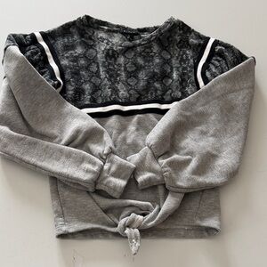 Fbz Stylish Gray Kids Sweatshirt size M